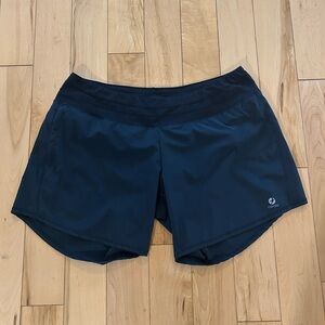 Oiselle Black Long Roga Shorts